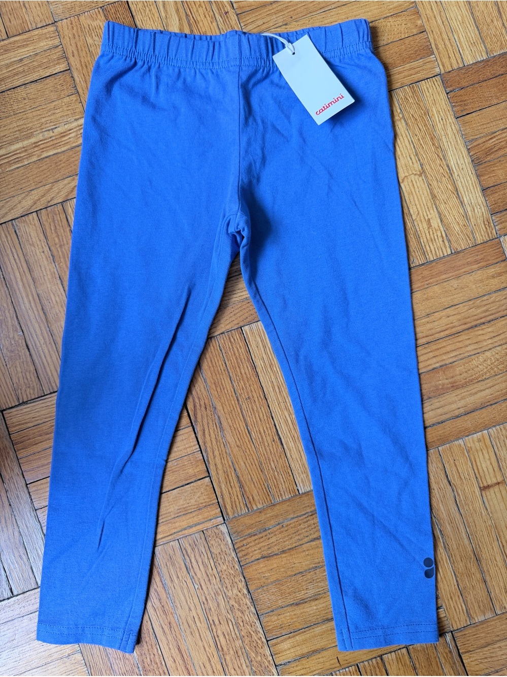 Catimini royal Blue Girls' Cotton Stretch Leggings NWT